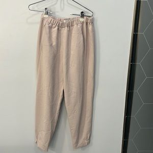 High waist cropped trouser pant with pockets